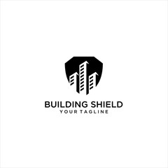 shield building logo vector creative illustration design, Logo Shield City Idea logo design inspiration