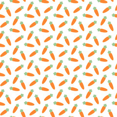 seamless carrot pattern and background vector illustration