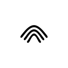 Wi-fi icon. Wireless symbol. Internet connection sign. Logo design element.