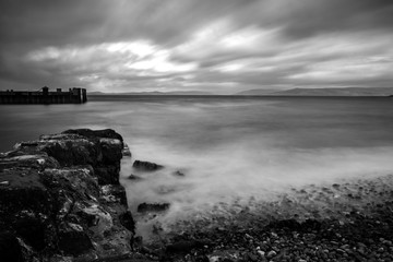 View of Sea, Largs Ferry Terminal, Largs, Aryshire, Scotland, UK