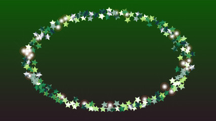 Party Background with Confetti of Glitter Particles.