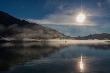 Beautiful landscape in Greenland at summer time