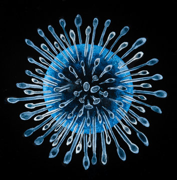 Abstract illustration of coronavirus