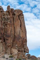 Wrong Way Canyon and the Valley of Faces are filled with large Volcanic Tuff Rock Column Towers...