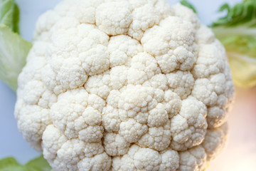 Whole Cauliflower isolated on white