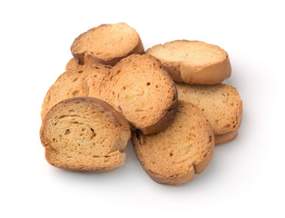 Pile of wheat baked rusks