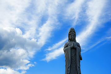 A beautiful Traditional Japanese Statue in Kyoto, Japan