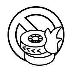 tires with smoke and fire, pollution