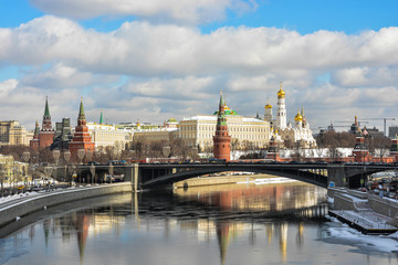 Fototapeta na wymiar View of the Moscow Kremlin.