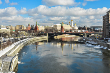 Obraz premium View of the Moscow Kremlin.