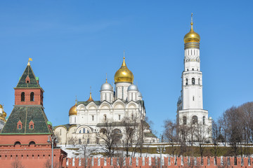 Fototapeta na wymiar View of the Moscow Kremlin.