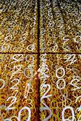 White Yellow Numbers