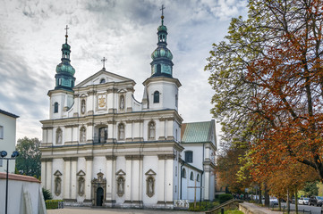 Fototapeta na wymiar Church of St. Bernardino of Siena, Krakow, Poland