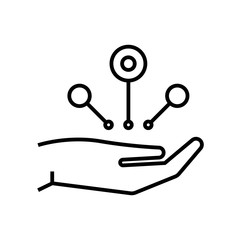 Tasking line icon, concept sign, outline vector illustration, linear symbol.