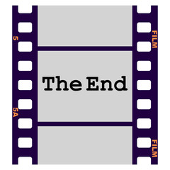 The end last frame of movie