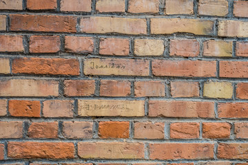 Backsteinwand
