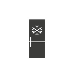 Freezer cold icon vector, filled flat sign, solid pictogram isolated on white. Refrigerator and snowflake symbol, logo illustration.