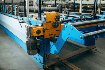 Industrial automotive machine tool equipment close up