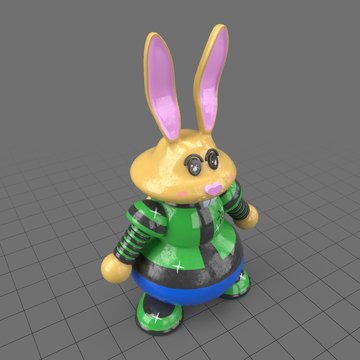 Plastic rabbit toy