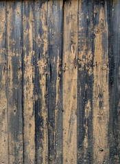 texture old wooden black brown fence with scuffs