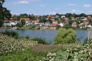 Fototapeta na wymiar view of the river in prague