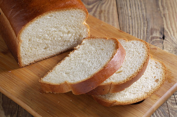 Wheat bread sliced