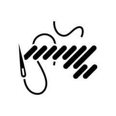 Making pattern black icon, concept illustration, vector flat symbol, glyph sign.