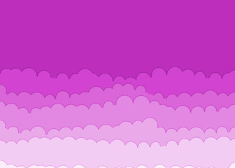 Abstract Color Clouds Sky Generative Art background illustration