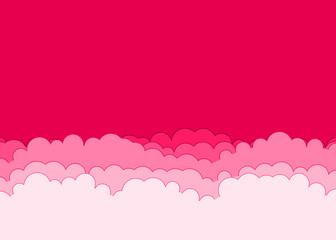 Abstract Color Clouds Sky Generative Art background illustration