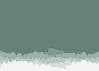 Abstract Color Clouds Sky Generative Art background illustration