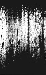 Wooden background in black and white colors. Grunge rough overlay texture of old wood planks. Scratched, scarred backdrop with blank space. Distress effect for some design. Vector illustration in EPS8