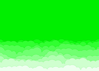 Obraz premium Abstract Color Clouds Sky Generative Art background illustration