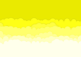 Abstract Color Clouds Sky Generative Art background illustration