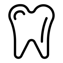 Tooth Icon. Oral care, dental health symbol. Dentistry sign.