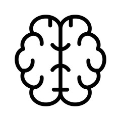 Human brain icon. Thinking sign. Creativity, innovation illustration for web and mobile designs.