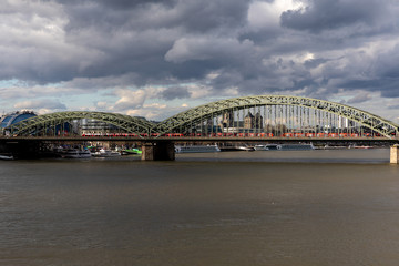 Hohenzollern Bridge is most heavily used railway bridge in Germany with over 1200 trains crossing daily