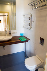 interior of modern bathroom