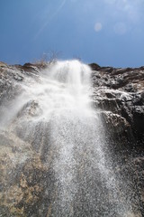 waterfall in mountains