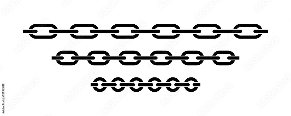 Wall mural chain icon vector isolated. vector connection concept. chain solid icon. set of chain vector signs o