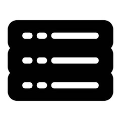 Computer server icon. Datacenter symbol. Hosting services sign.