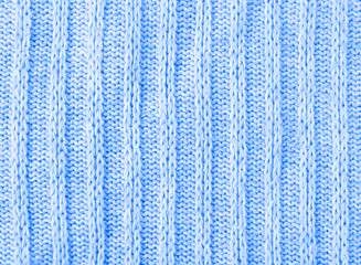 Knitwear texture blue background