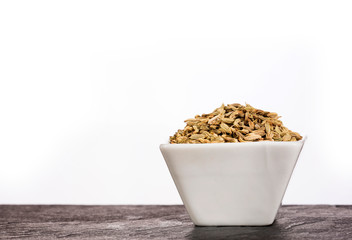Dry organic fennel seeds - Foeniculum vulgare