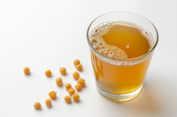 Aquafaba made of chickpea. Replace egg in baking for vegan