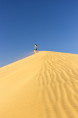 Fototapeta na wymiar Dunes of Maspalomas in Gran Canari (Canary Islands)