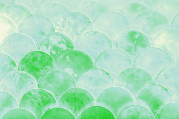 Fish scales japanese pattern. Abstract background, light green toned © kvitkanastroyu