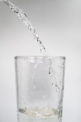 Water Pouring into Glass