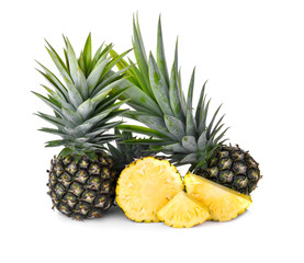 Pineapple isolated on white background