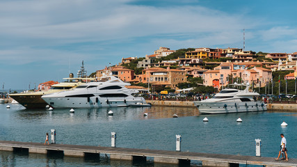 Fototapeta na wymiar Porto Cervo seaport