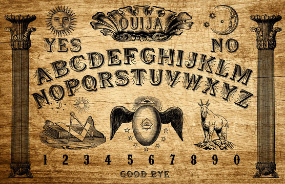 Ouija board themed Freemasonry game divinatory 