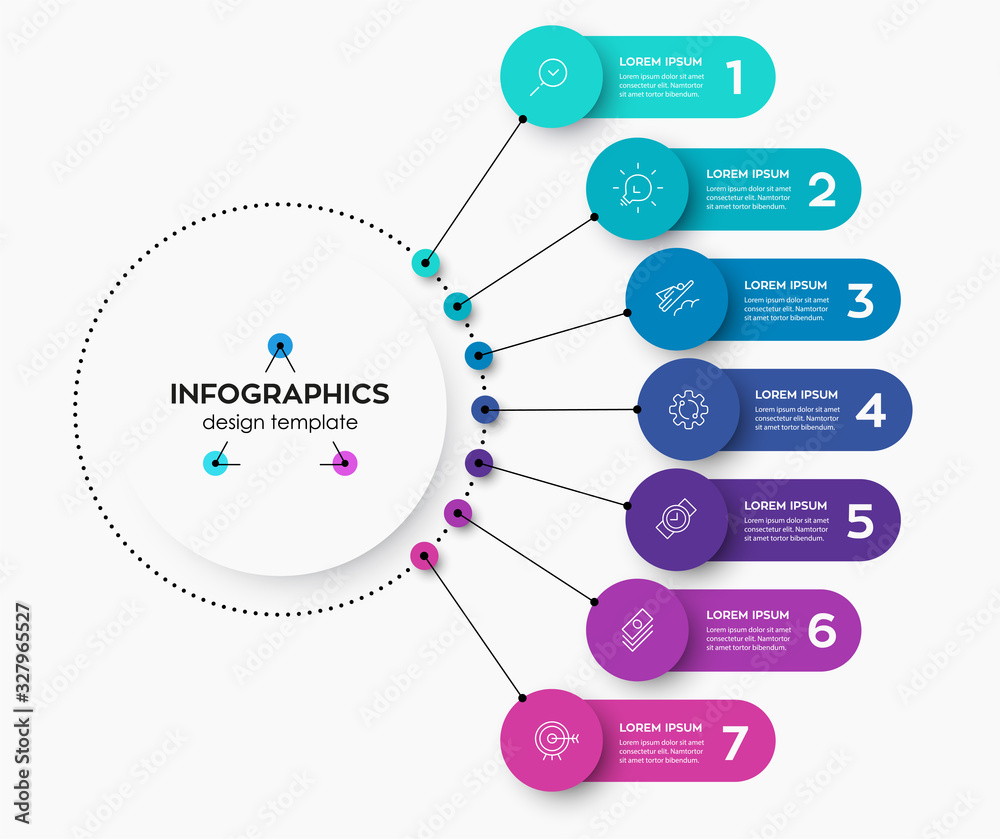 Wall mural Vector infographic template